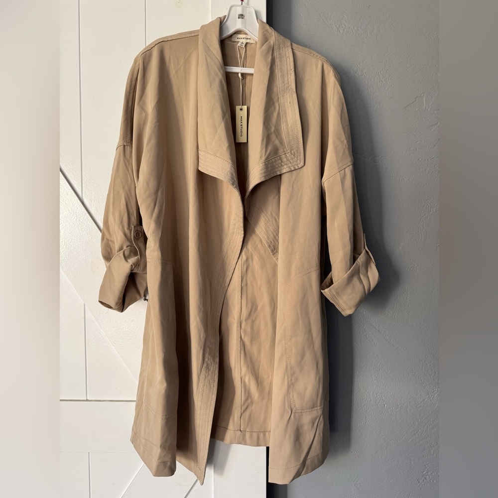 Max Studio Women's Twill Long coat